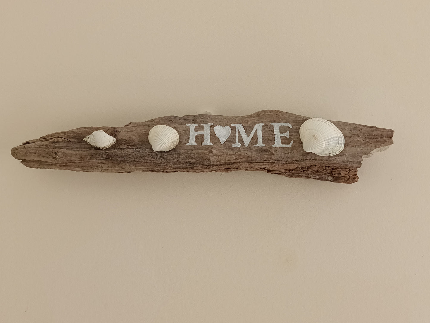 'Home' Original Devon Rustic Driftwood Wall Art 34cm
