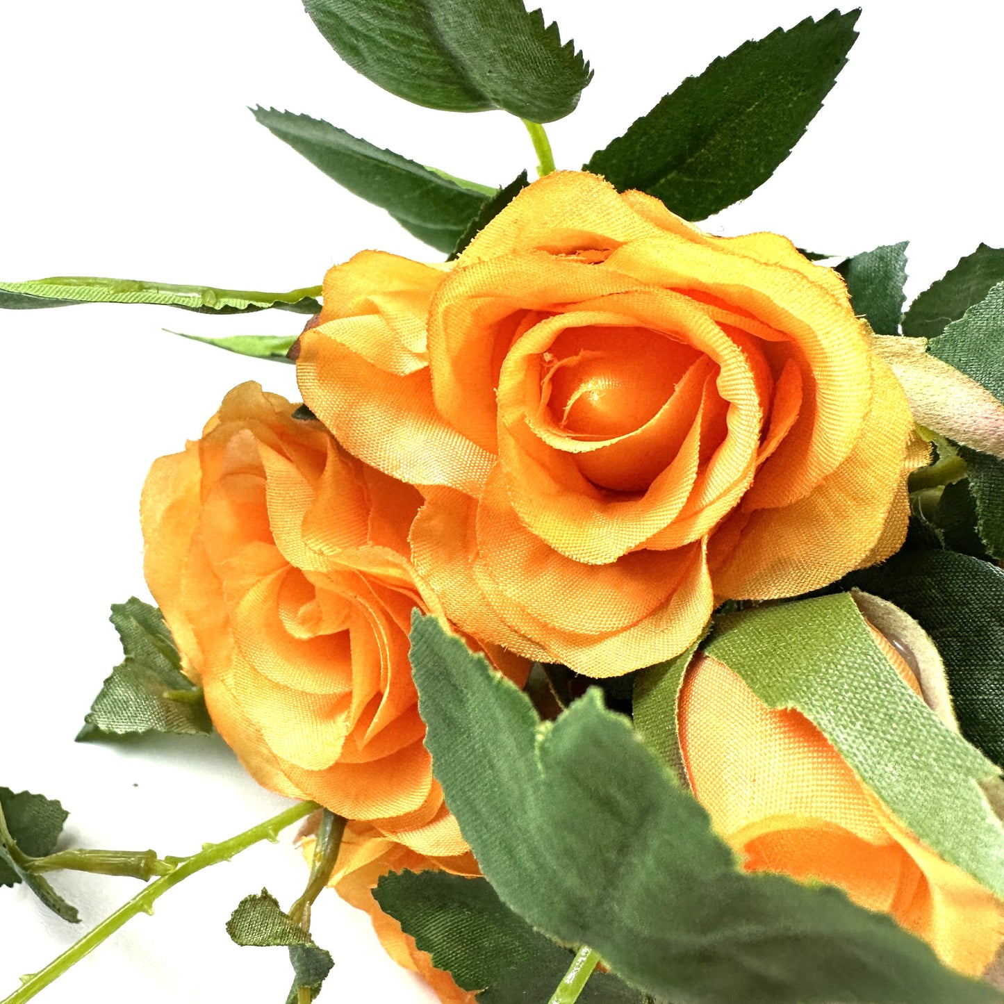 Artificial Rose Flower Bundle Bouquet 25cm - Orange