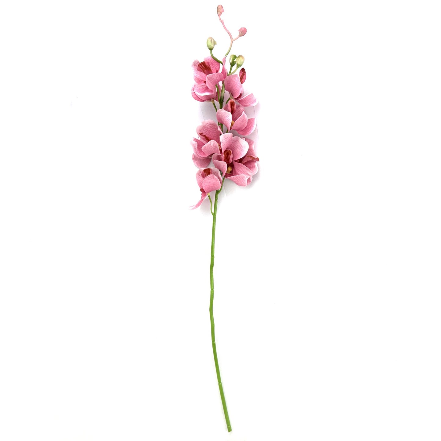 Artificial Pink Mokara Orchid Stem With Faux Flowers