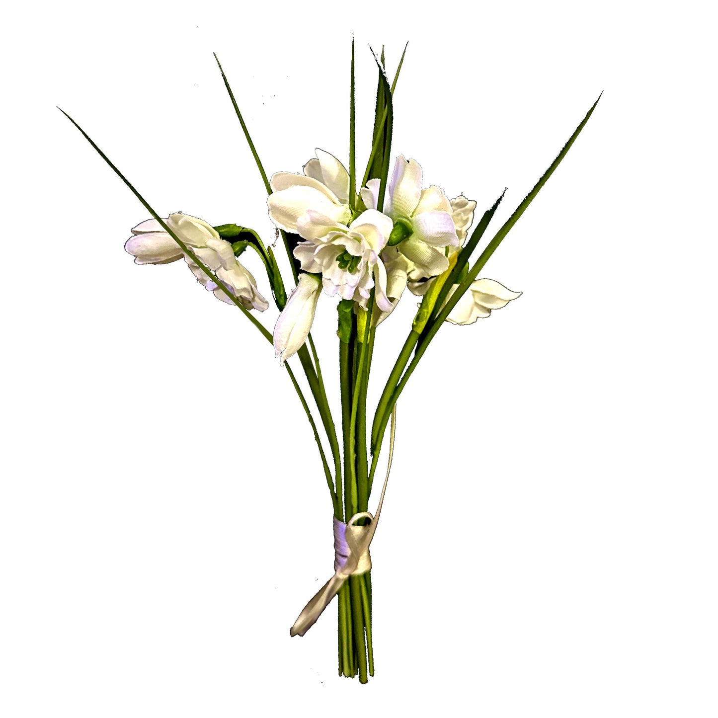 Artificial Snowdrop Flower Bundle 24cm