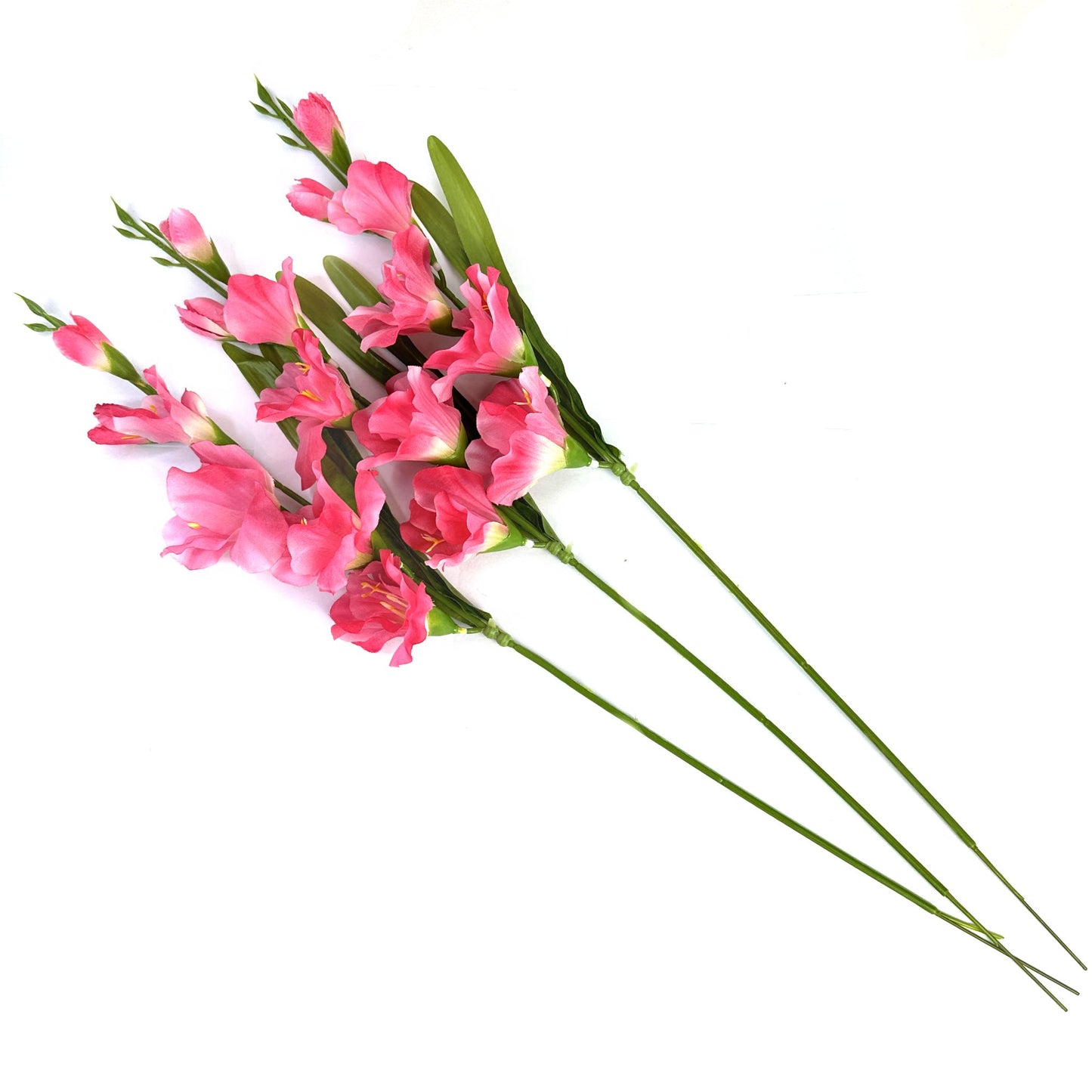 Artificial Gladiolus Flower Stem 58cm Pink