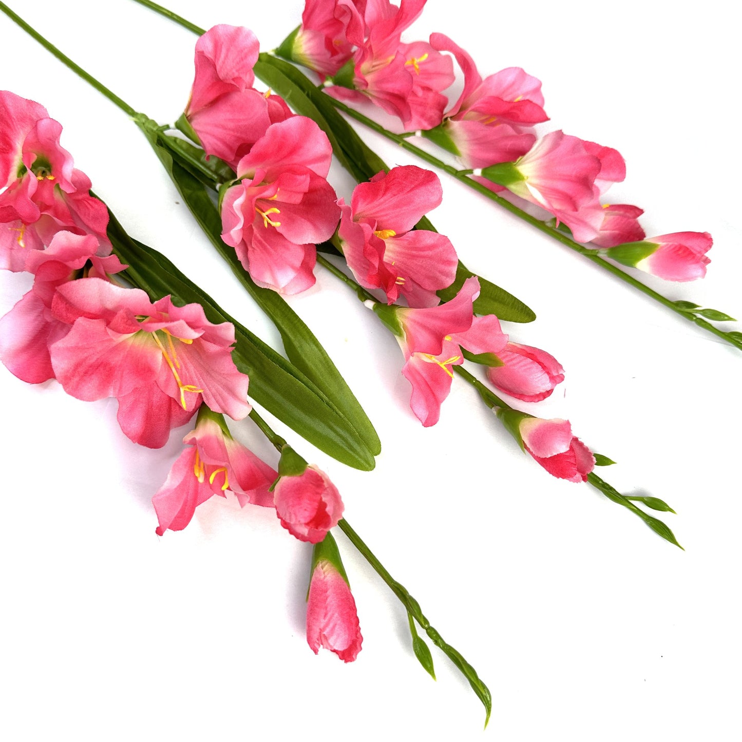 Artificial Gladiolus Flower Stem 58cm Pink
