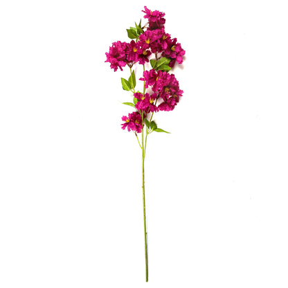 Artificial Apple Blossom Branch 87cm - Dark Pink Flowers