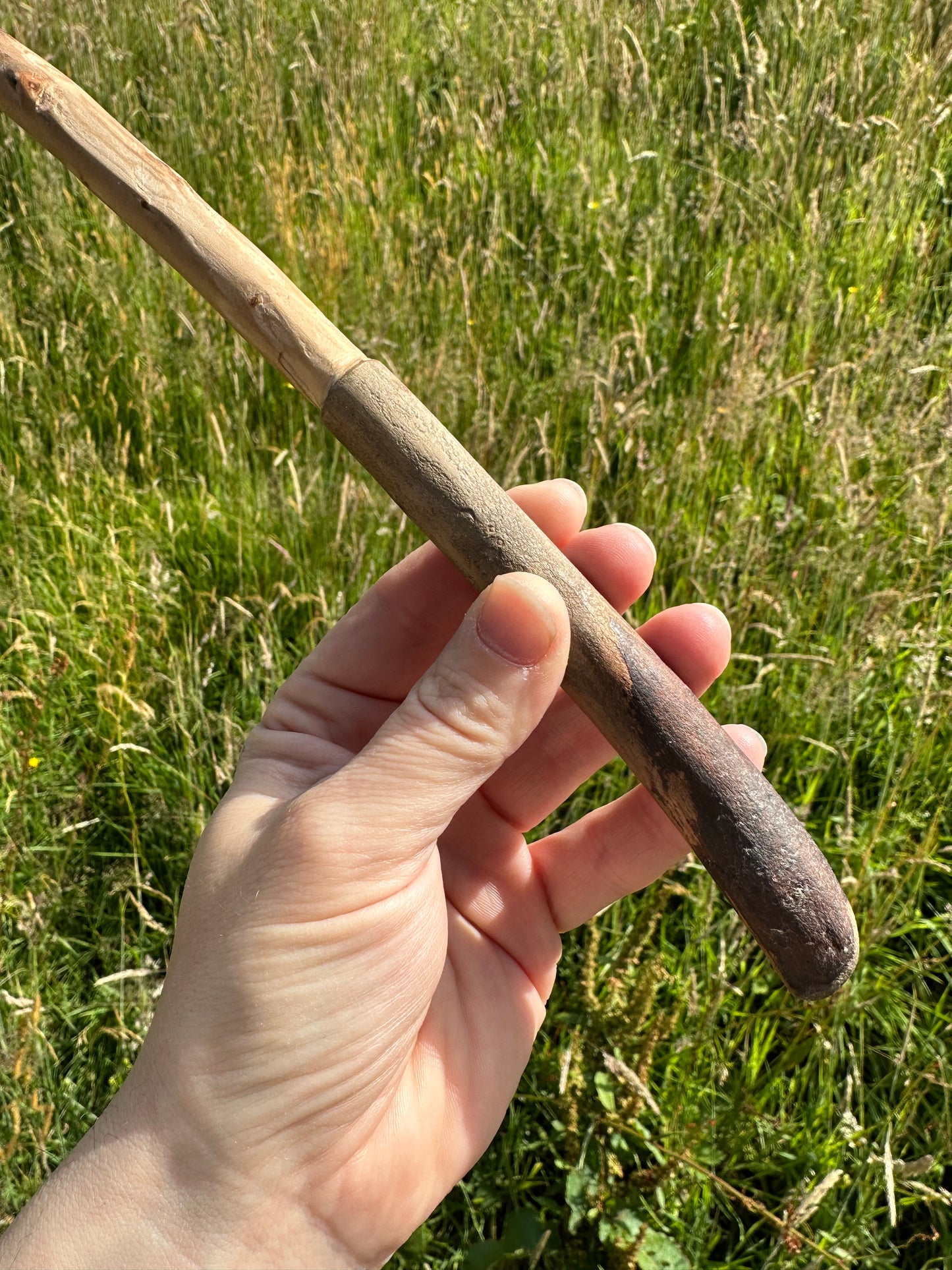 Hand Carved Natural Wooden Wand 39cm
