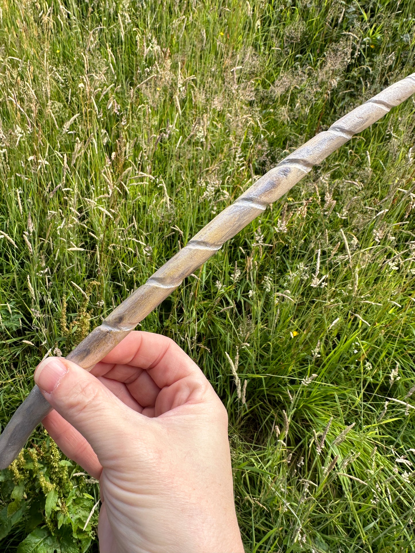 Hand Carved Natural Wooden Wand 27cm