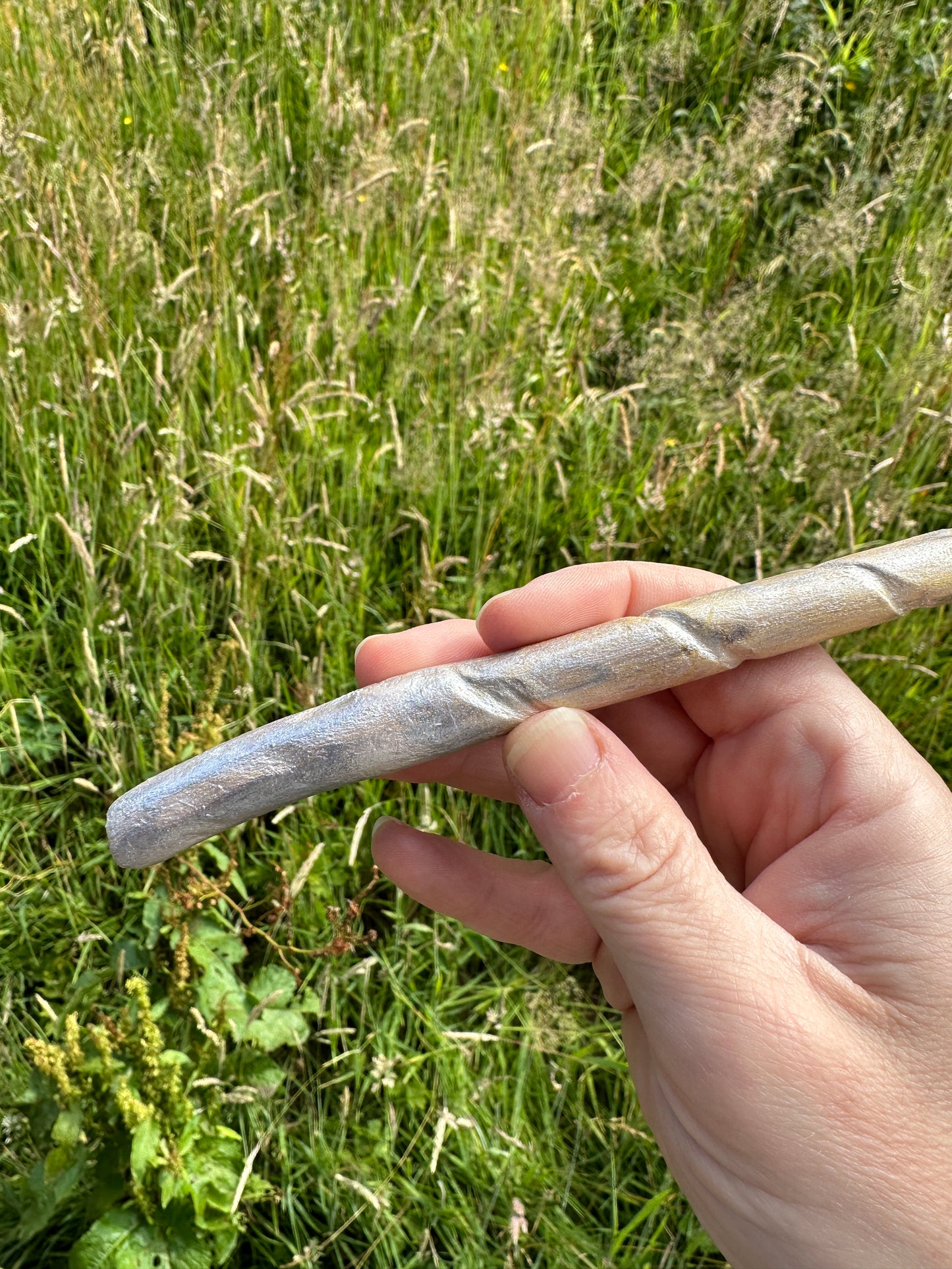 Hand Carved Natural Wooden Wand 27cm