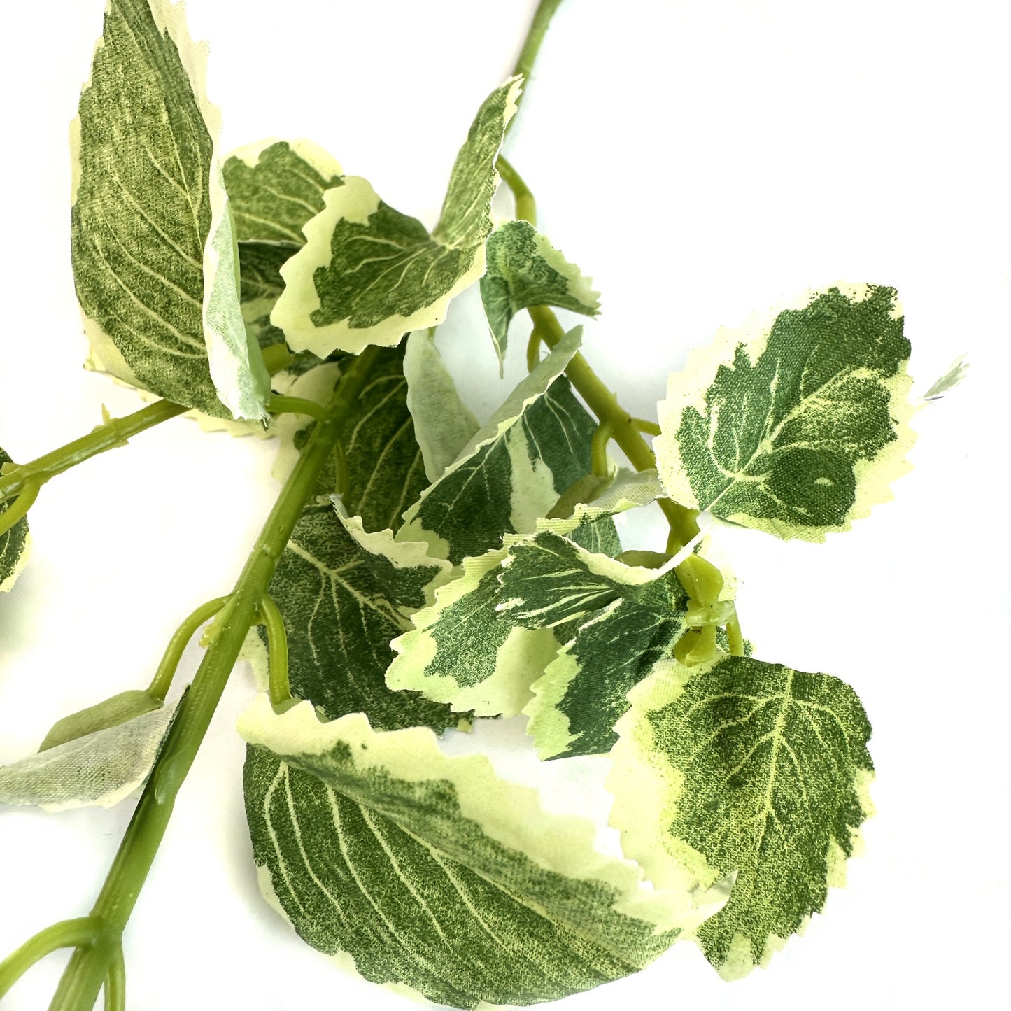 Artificial Variegated Patchouli Leaf Spray 31cm