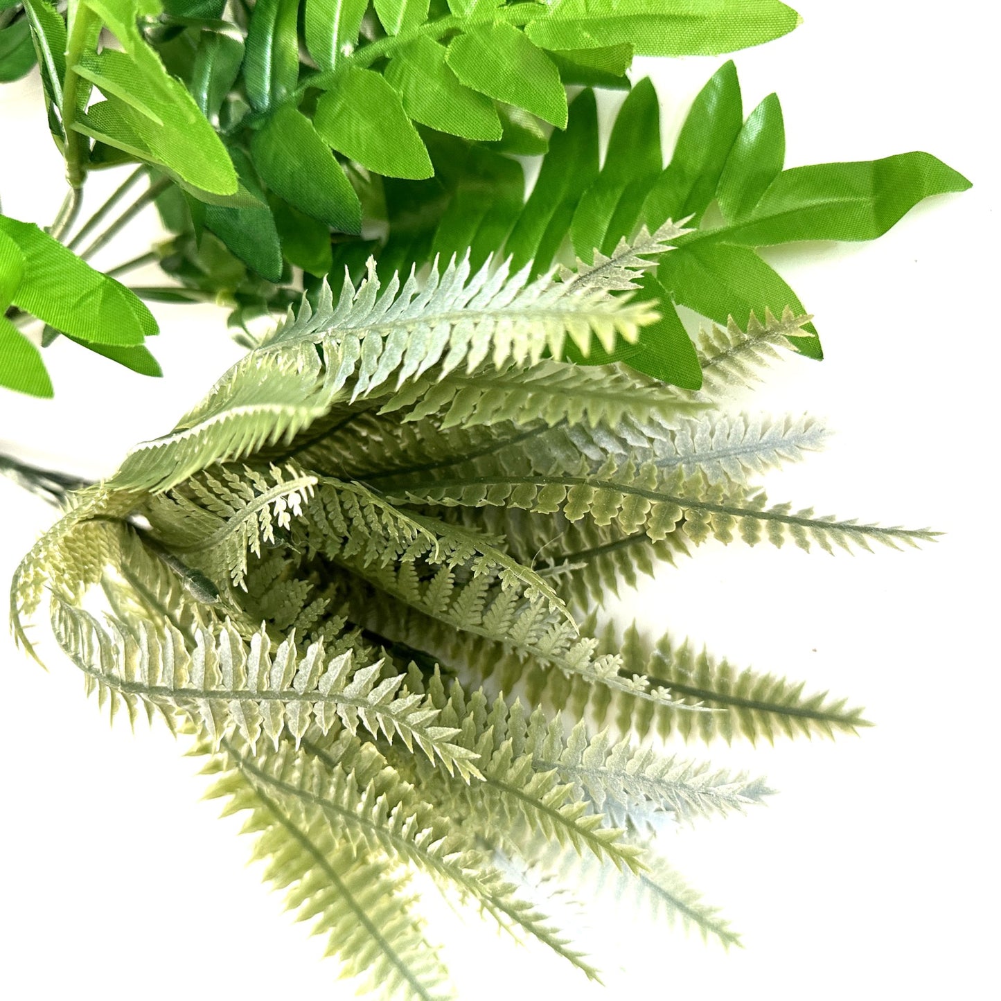 Artificial Plant 3pc Pack - Fern, Light Green Fern and Sword Grass Bushes