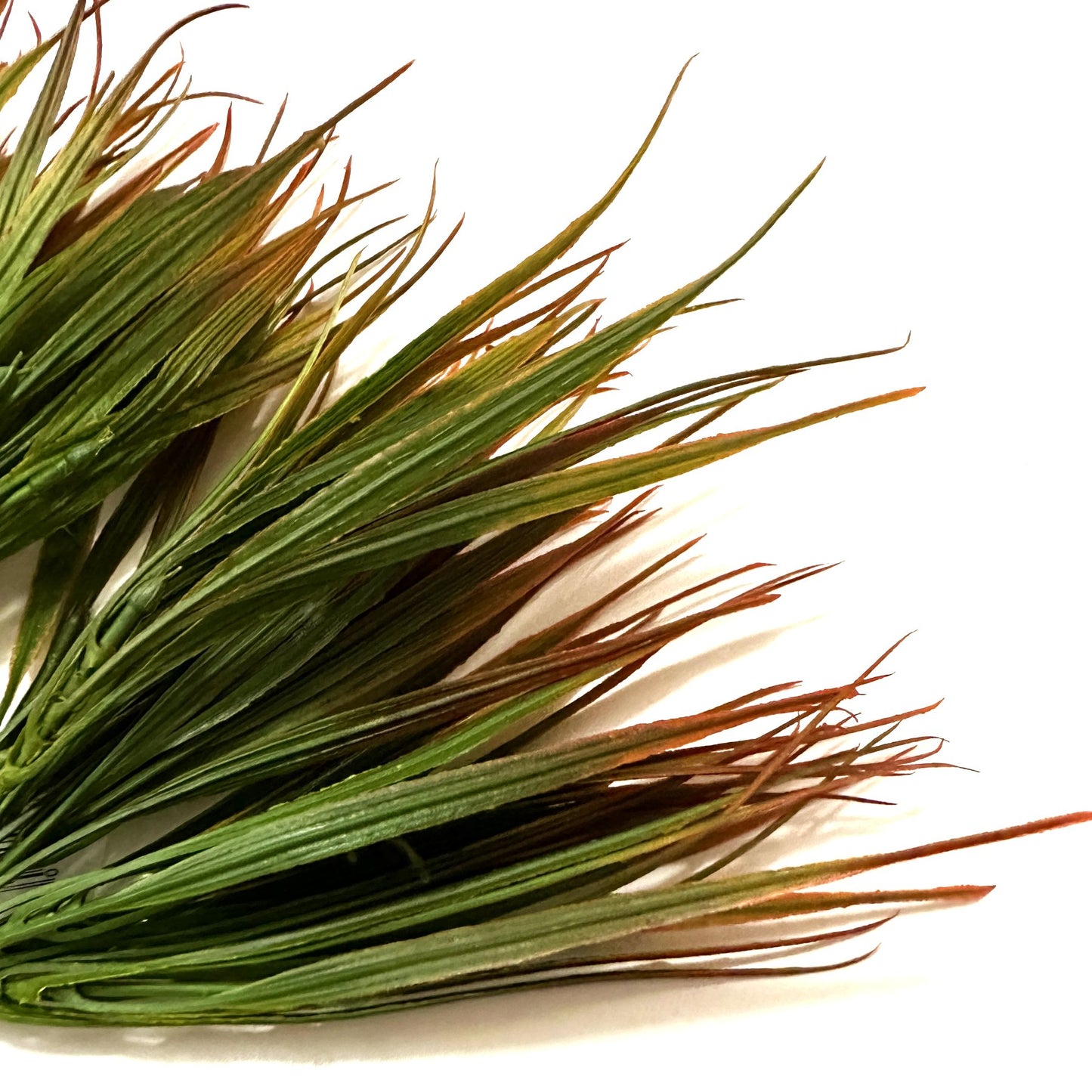Artificial Grass Bush Green and Red 28cm