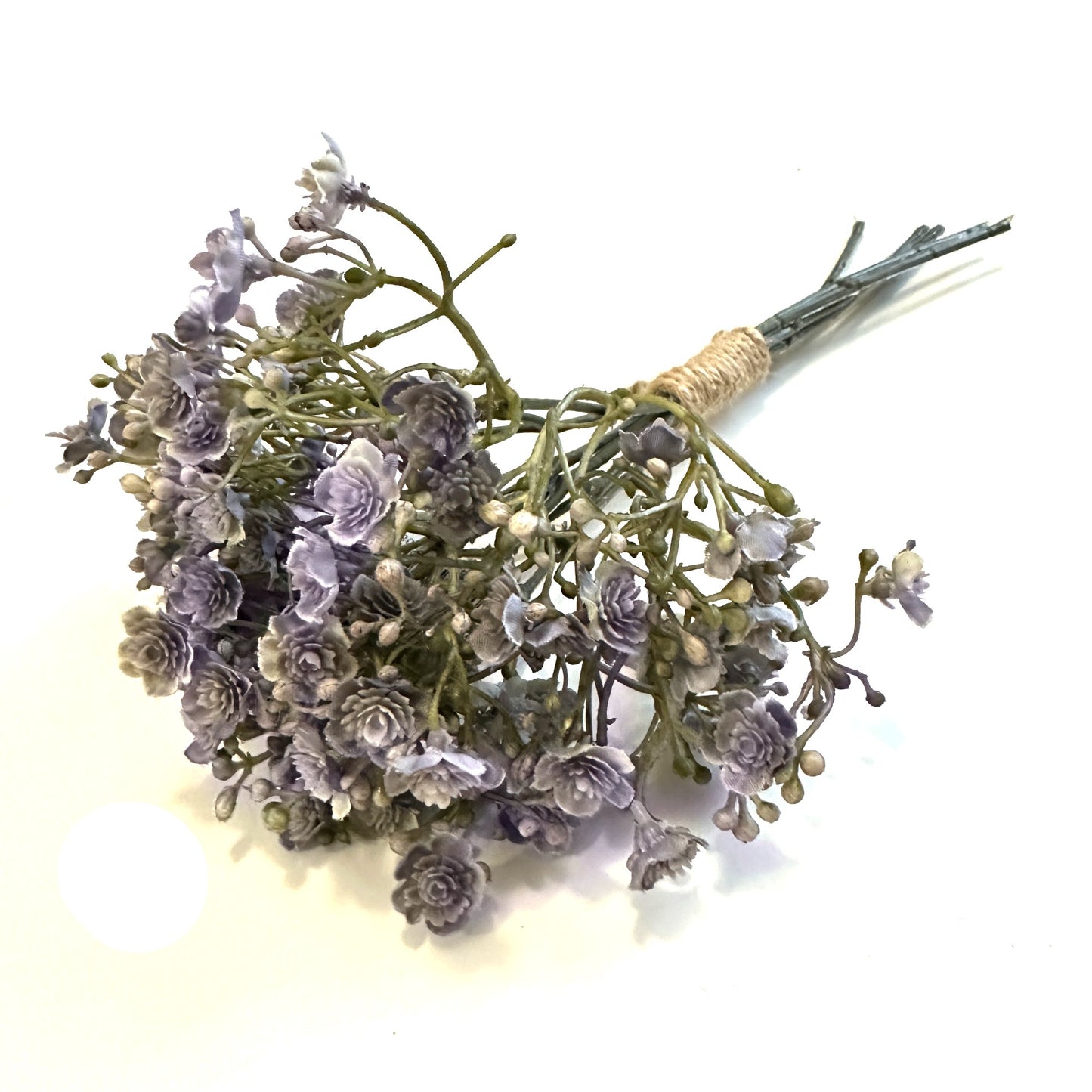 Artificial Gypsophila Bundle With Purple Flowers