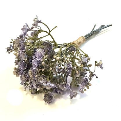 Artificial Gypsophila Bundle With Purple Flowers