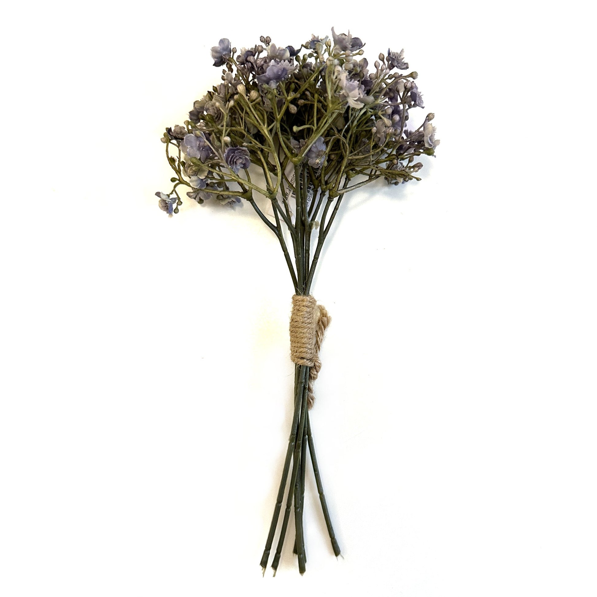 Artificial Gypsophila Flower Bundle with Purple Faux Flowers