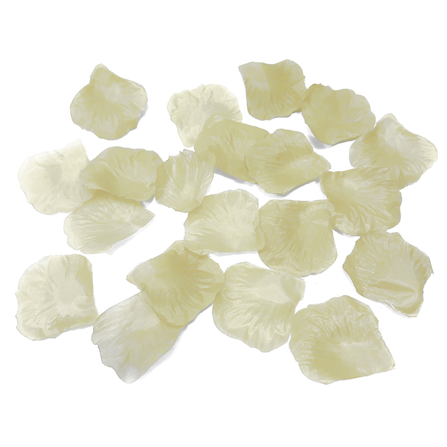 Ivory Fabric Artificial Rose Petals