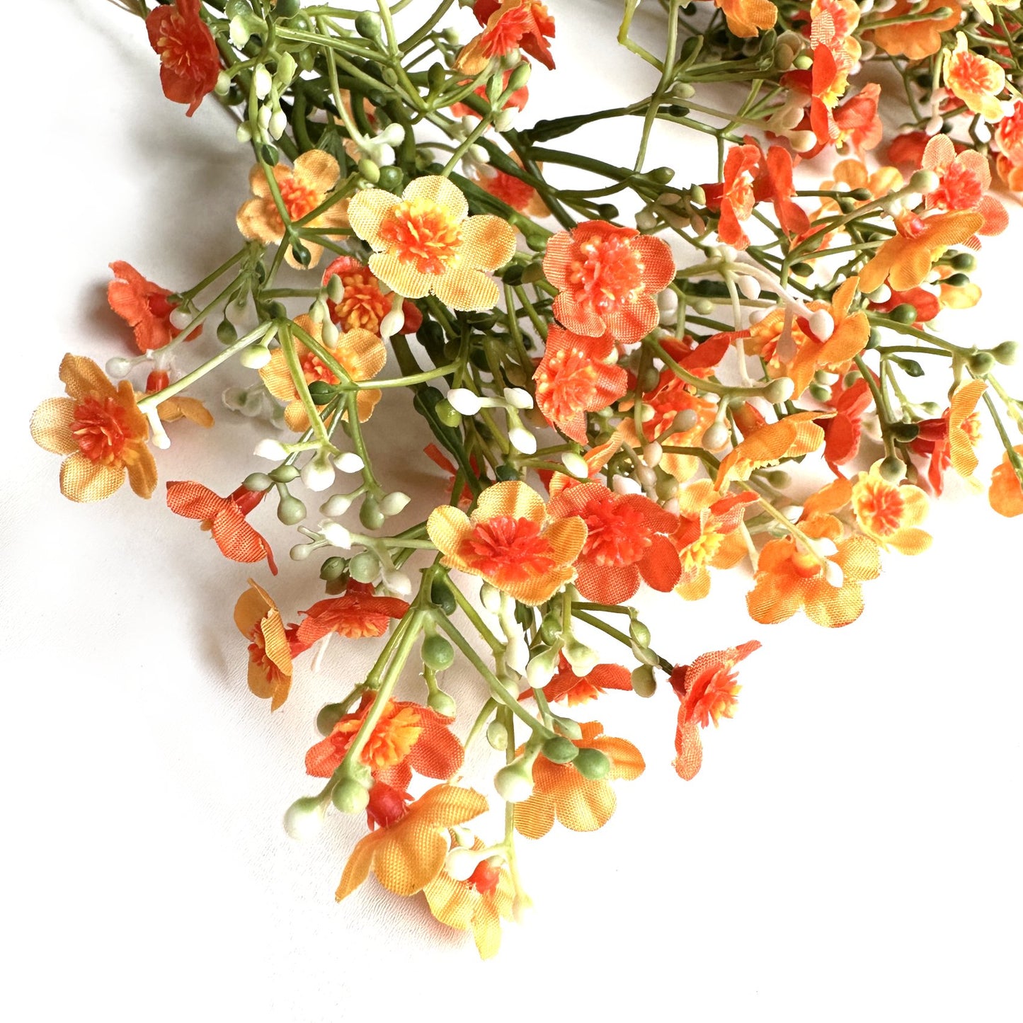Artificial Forget Me Not Flower Bundle - Orange