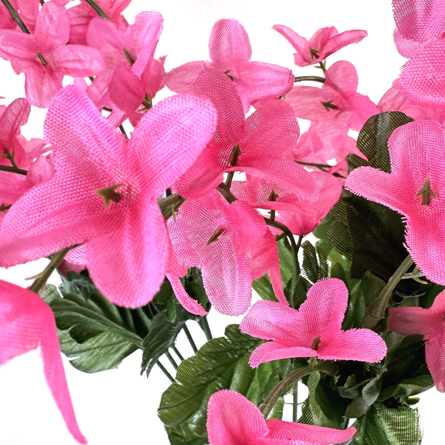 Artificial Forsythia Blossom Bush with Pink Flowers 40cm