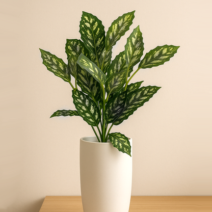 Artificial Pilea Aluminium Plant 32cm
