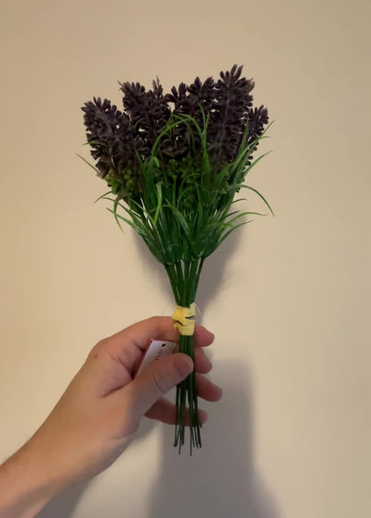 Artifcial Lavender Bundle 24cm with 12 Stems and Purple Flowers