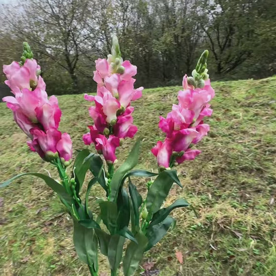 Artificial Pink Snapdragon Flower Stem