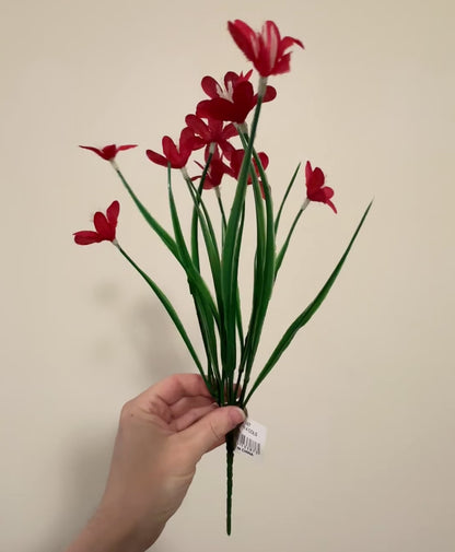 Artificial Glory Bush - Red Flowers