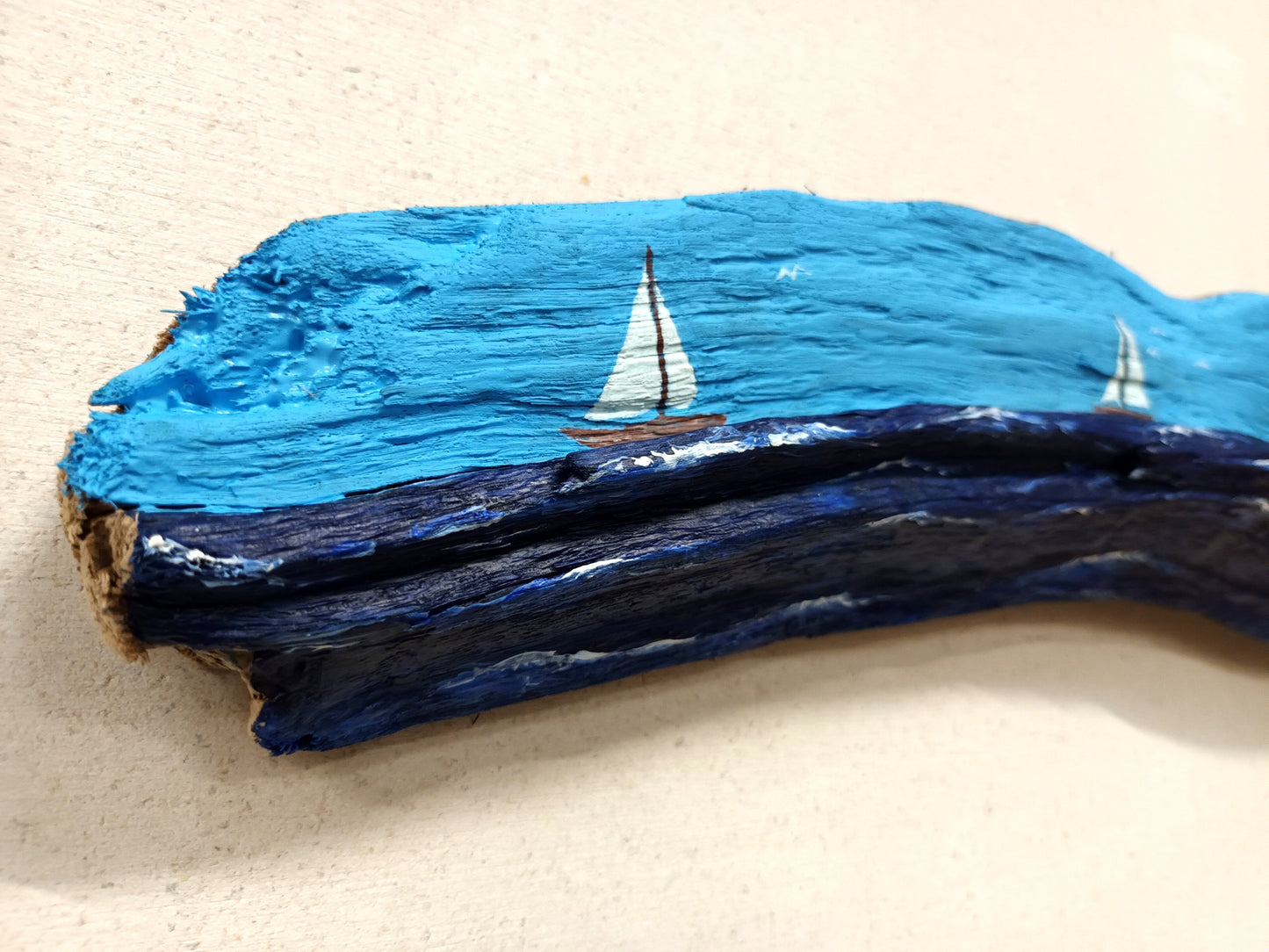 'Sail Boats' Original Devon Driftwood Wall Art