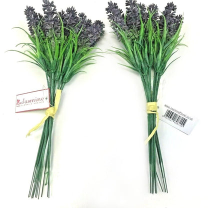 Artifcial Lavender Bundle 24cm with 12 Stems and Purple Flowers