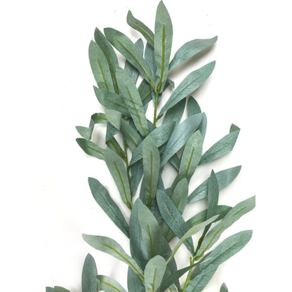 Artificial Green Olive Leaf Foliage Spray 98cm