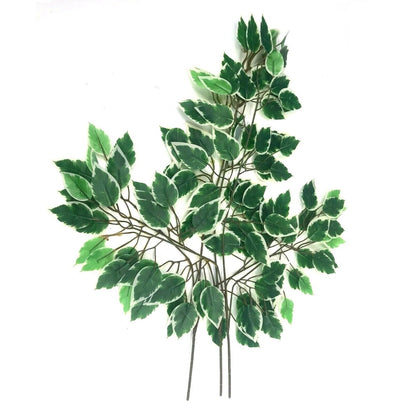 Artificial Varigated Ficus Leaf Branch 60cm
