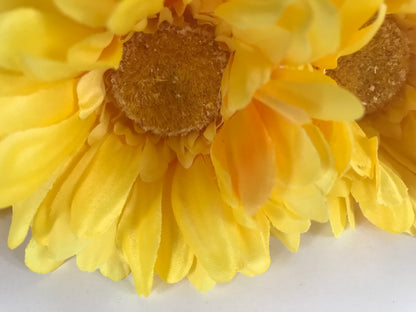 Artificial Yellow Gerbera Flower Stem 55cm