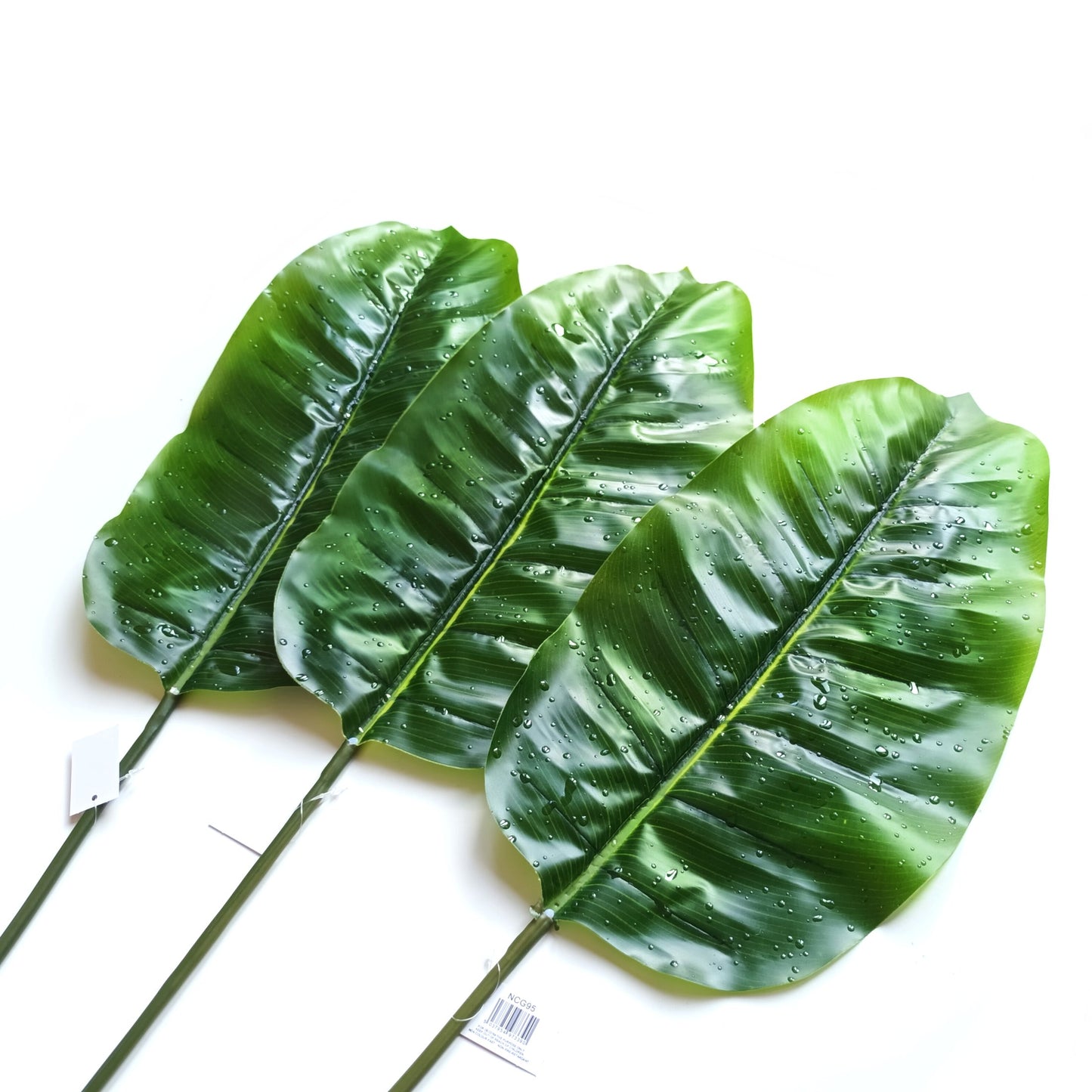 Artificial Banana Leaf With Raindrops